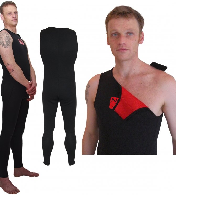 Long John sleeveless unisex wetsuit made with thermal lined stretch neoprene
