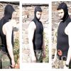 1.5mm sleeveless hooded neoprene rash vest