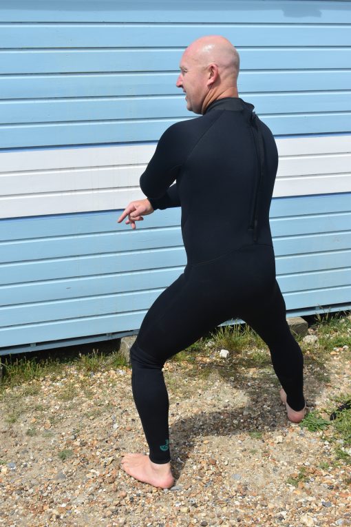 NCW 3/2 mm full length back zip wetsuit with GBS seams and stretch neoprene. #10