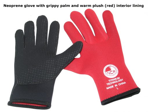 3mm titanium neoprene surf glove