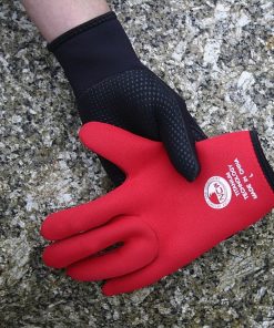 NCW 3mm titanium grippy palm wetsuit glove (red lining)