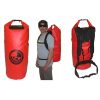 85 litre dry bag made with 500d PVC and with full rucksack strap system