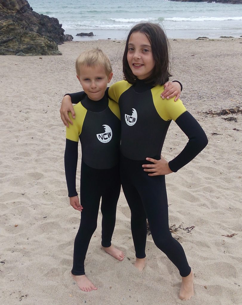 kids winter wetsuit with 5mm super stretch neoprene and gbs seams
