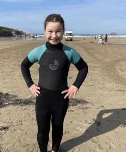 NCW junior 5mm wetsuit in action at Polzeath