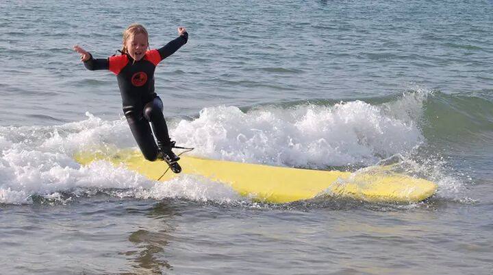 kids have fun in correctly fitting wetsuits