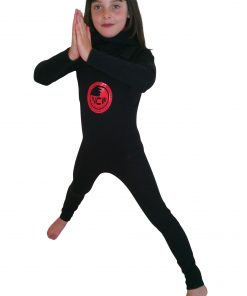 Kids Long John wetsuit worn with our neo hooded rash vest and hooded rash