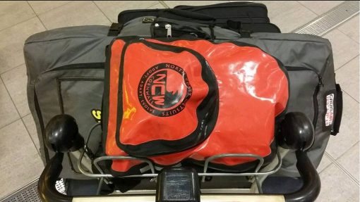 NCW 20l backpack drybag on an airport visit!