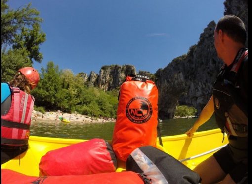NCW Dry bags in kayak and rafting action