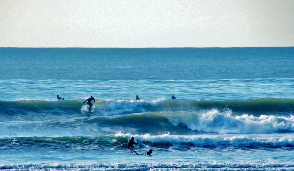 Surfing at Bantham