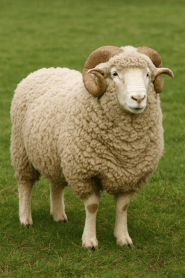 A typical Merino sheep