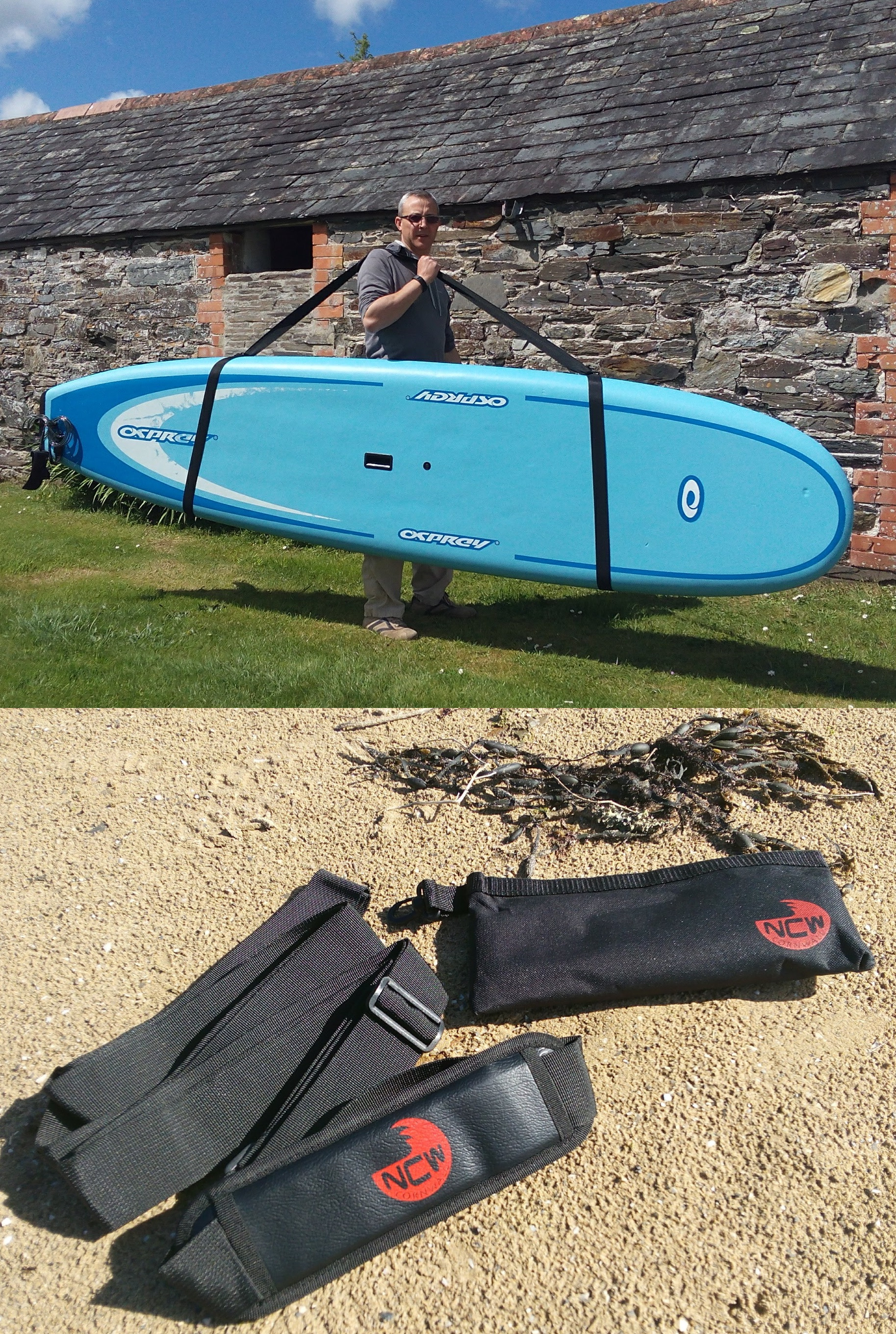 UK Surfboard Shoulder Carrying Strap Carry Sling Stand up Paddle Board Carrier 