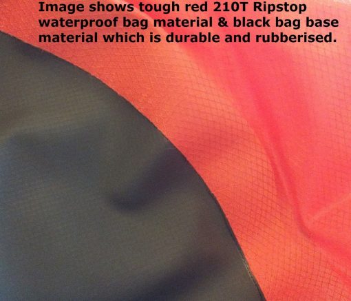 ripstop dry bag with rubberised base