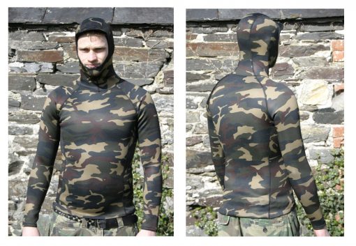 2mm hooded camo rash vest