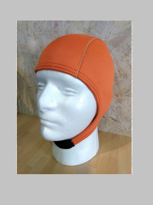 2mm open water swim cap in safety orange