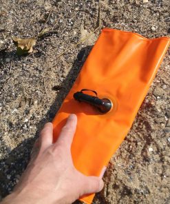 15L swim float tow drybag packed flat