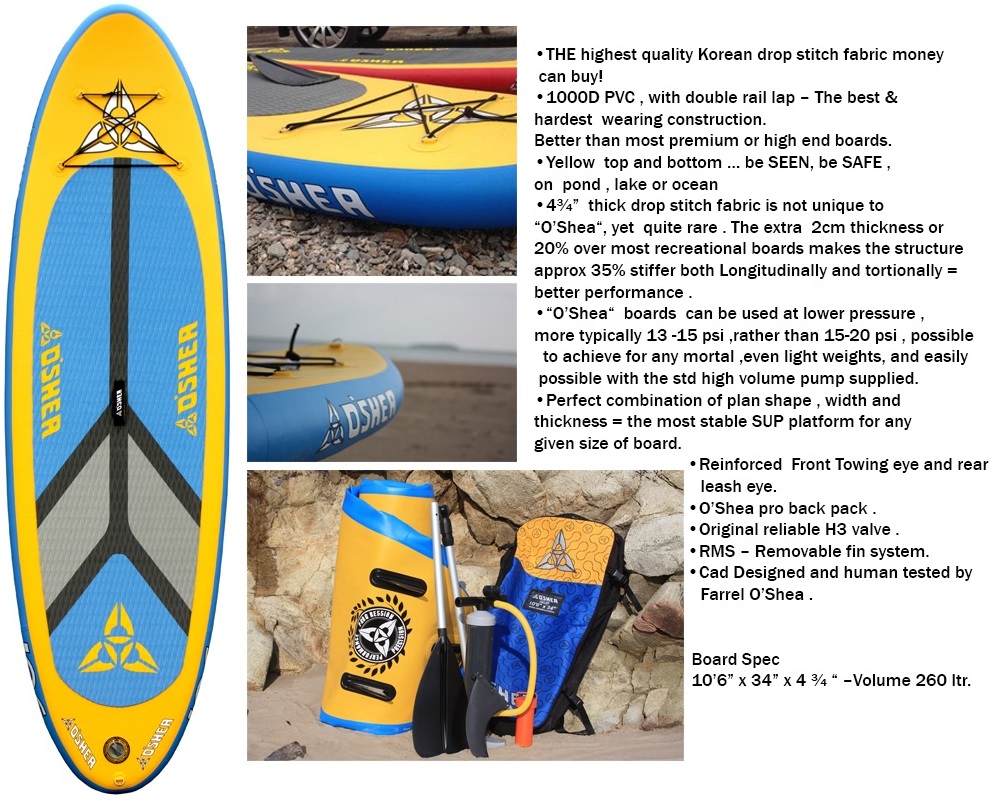 O Shea Stand Up Paddle Boards Sup In Stock I Sup Package 10 6 Hd Ready To Go On The Water North Coast Wetsuits