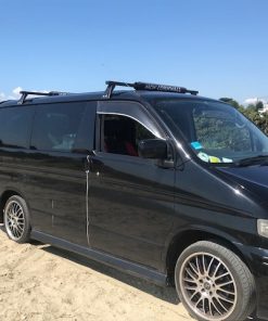 wide roof bar pads on van