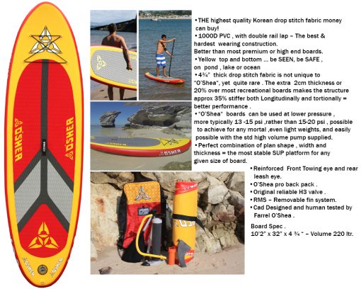 O'shea 10'2" inflatable SUP package