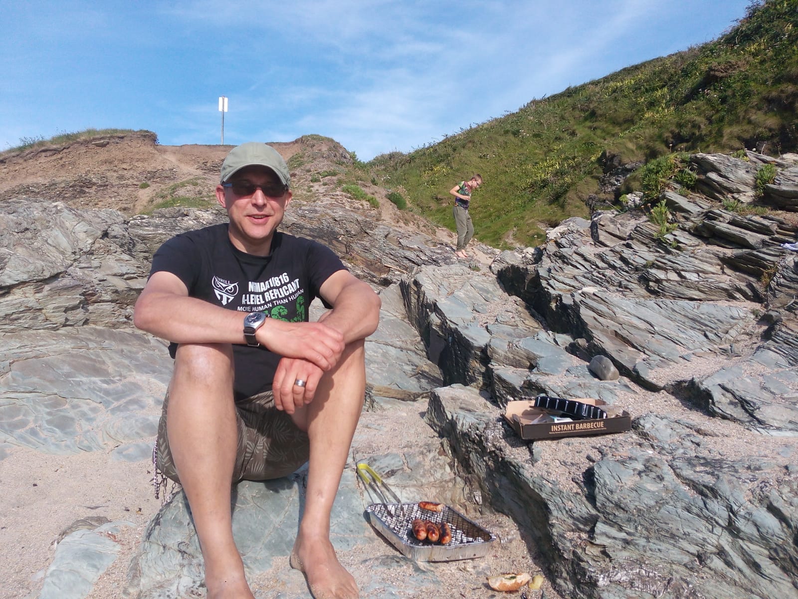 NCW's Mark enjoys some sunshine on the Cornish Coast