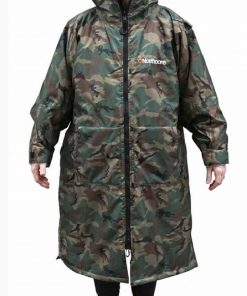 camo beach basha sport changing robe back