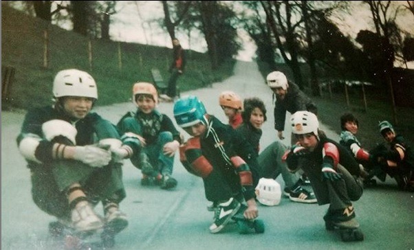 NCW's Mark Graham skateboarding 1978