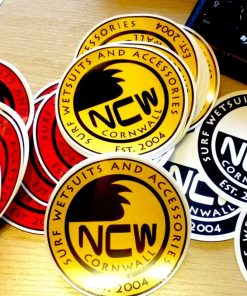 North Coast Wetsuits Surfboard and Van Sticker