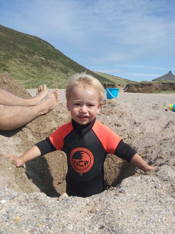 clean the sand out of your wetsuit