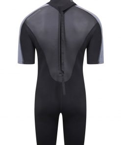 2021 swarm mens 3mm shorty wetsuit (back)