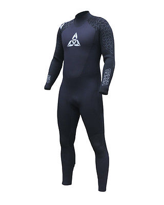 O'Shea Mens Prisma full 3/2mm back zip wetsuit