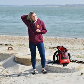 NCW Sherpa hoodie 1 Maroon