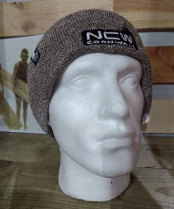 fold over / cuffed beanie hat (sand)