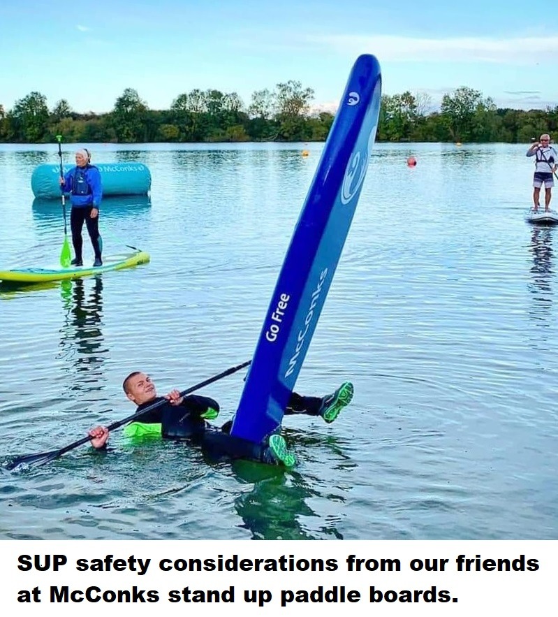 Basic SUP safety considerations from our friends at McConks stand up paddle boards. North
