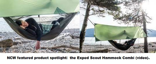 NCW featured product spotlight the Exped Scout Hammock Combi video North Coast Wetsuits NCW