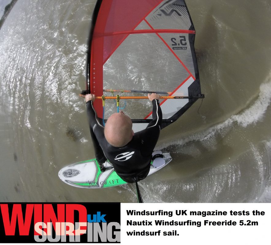 Windsurfing UK magazine tests the Nautix Windsurfing Freeride 5.2m