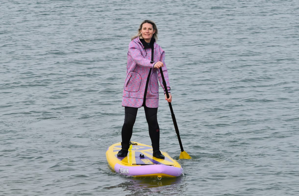 3mm neoprene hooded SUP/windsurf coat/jacket - wear on land or in the water!