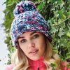 NCW Twister Pom Pom beanie hat.