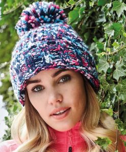 NCW Twister Pom Pom beanie hat.