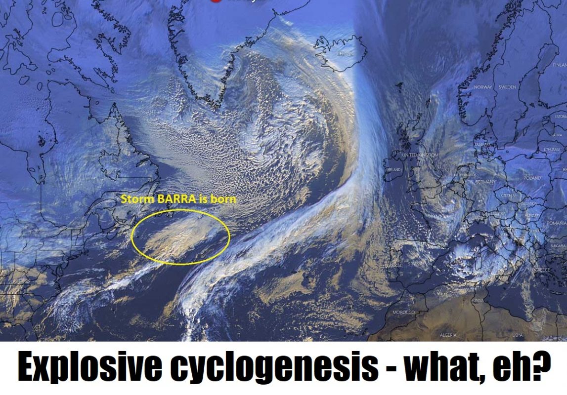 Explosive cyclogenesis - what, eh