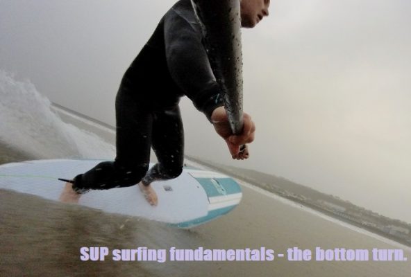 SUP surfing fundamentals - the bottom turn.
