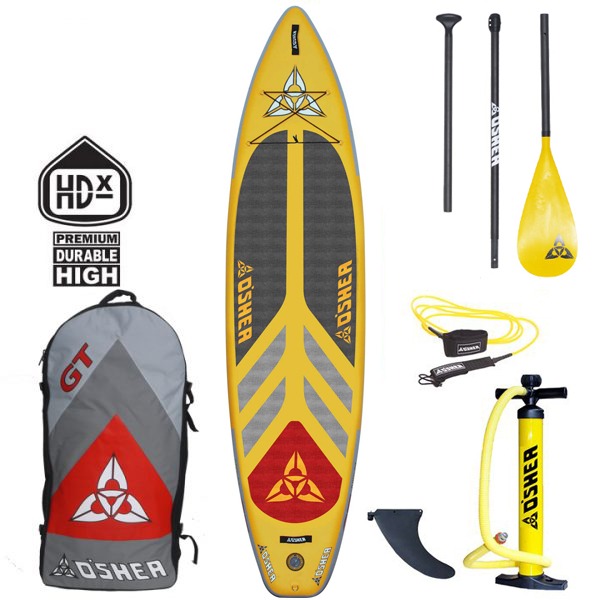 IN STOCK NOW: O’Shea 11'2 GT HDx compact inflatable touring SUP, full package