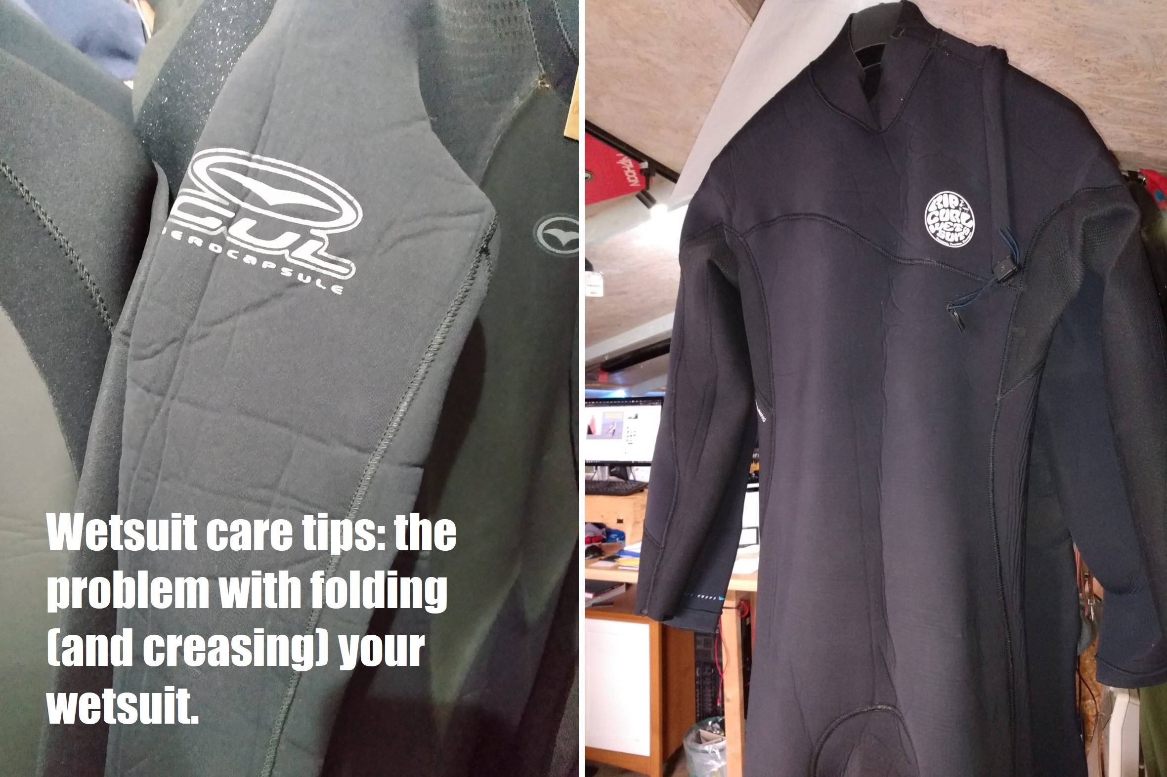 Wetsuit care tips the problem with folding (and creasing) your wetsuit