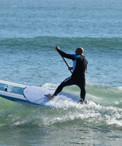 Freshwater Bay Paddleboard Co. Classic stand up paddle board 9'11 10'6 painted glass Paulownia wood finish. #14