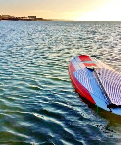 Freshwater Bay Paddleboard Co. Classic stand up paddle board 9'11 / 10'6 painted glass / Paulownia wood finish. #33