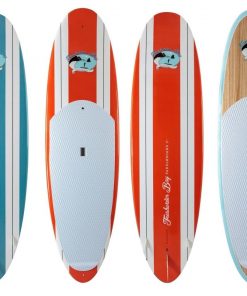 Freshwater Bay Paddleboard Co. Classic stand up paddle board 9'11 10'6 painted glass Paulownia wood finish.