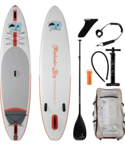 Freshwater Bay Paddleboard Co. 11'5 compact touring inflatable stand up paddle board.