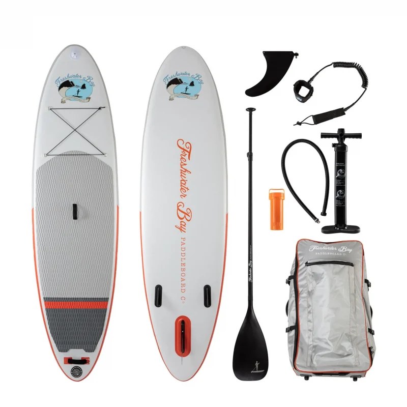 Freshwater Bay Paddleboard Co. 10'6 all round inflatable stand up paddle board.