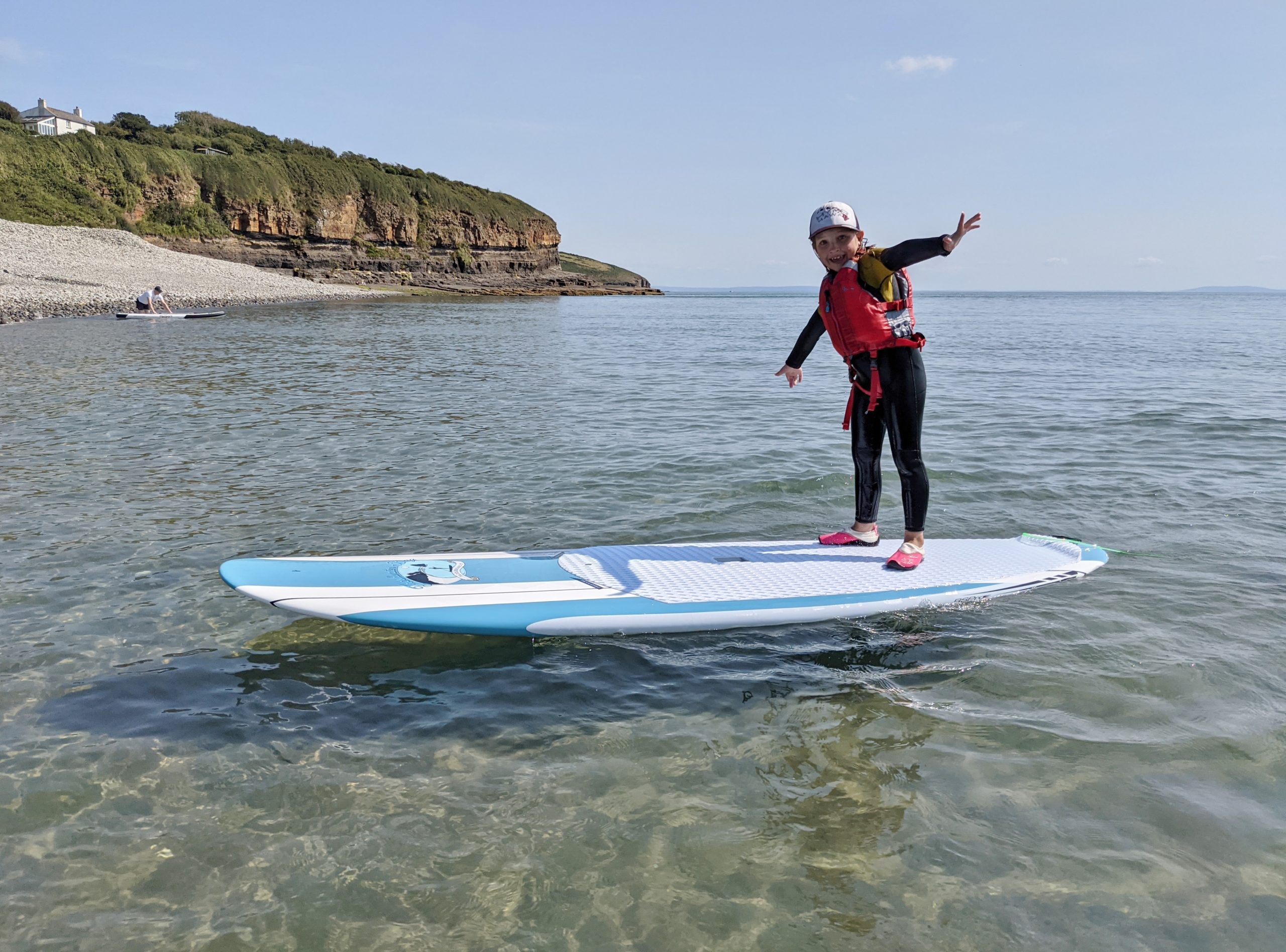 Freshwater Bay Paddleboard Co. Classic stand up paddle board 9'11 / 10'6 painted glass / Paulownia wood fins. #27