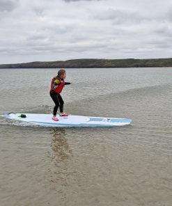 Freshwater Bay Paddleboard Co. Classic stand up paddle board 9'11 10'6 painted glass Paulownia wood finish. #39