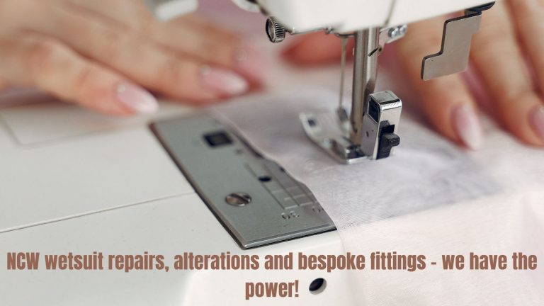 NCW wetsuit repairs, alterations and bespoke fittings β we have the power!