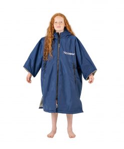 Frostfire Moonwrap kid's change robe - navy / camo / electric blue (age: 9 – 15 year olds)